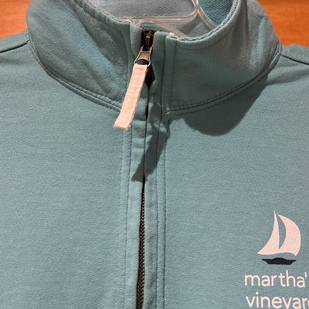 Martha’s Vineyard Three-Quarter Zip Pullover Sweatshirt - Picture 2 of 8